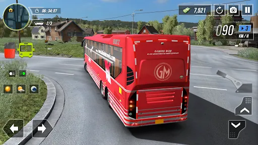 Gameplay screenshot 1 from City Bus Driving and Racing - Role Playing game